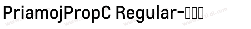 PriamojPropC Regular字体转换